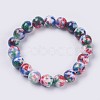Natural Jade Beaded Stretch Bracelet BJEW-P214-M-6mm-2