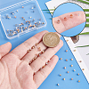 120Pcs 4 Colors 304 Stainless Steel Beads STAS-PH0005-74-3