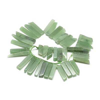 Natural Green Aventurine Beads Strands G-R419-16-1