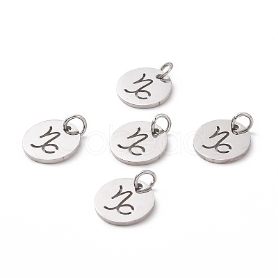 Non-Tarnish 304 Stainless Steel Charms STAS-Q201-T445-10S-1