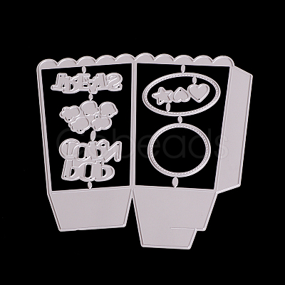 Pop Corn Box Frame Carbon Steel Cutting Dies Stencils LS-DIY-F036-30-1