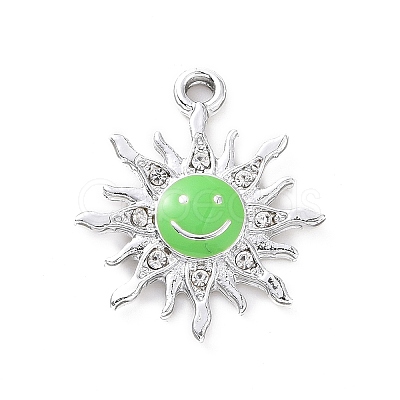 Alloy Enamel Pendants ENAM-P245-01P-04-1