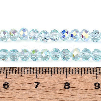 Transparent Glass Beads Strands EGLA-N016-4mm-01-1