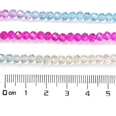 Transparent Painted Glass Beads Strands X1-DGLA-A034-T4mm-A14-1