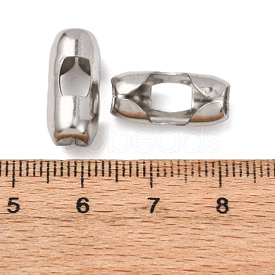 Tarnish Resistant Stainless Steel Ball Chain Connectors X-STAS-L018B-P-1