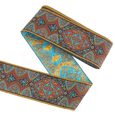 Ethnic 5M Style Embroidery Polycotton Ribbons OCOR-FG0001-42B-1