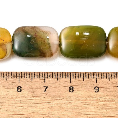 Natural Striped Agate/Banded Agate Beads Strands G-B137-B01-01K-1