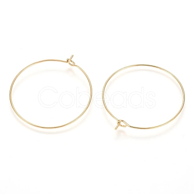 Ion Plating(IP) 316L Surgical Stainless Steel Hoop Earring Findings STAS-G130-03G-30MM-1
