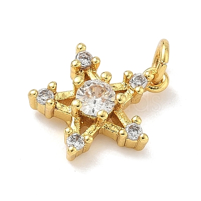 Brass Micro Pave Cubic Zirconia Pendants LS-KK-H528-02G-1