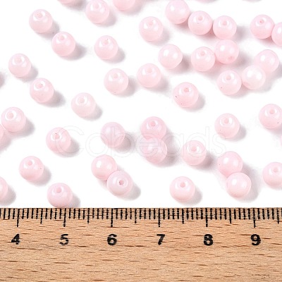 Opaque Baking Paint Glass Beads DGLA-T004-02F-1