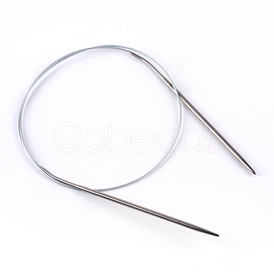 Steel Wire Stainless Steel Circular Knitting Needles and Random Color Plastic Tapestry Needles TOOL-R042-800x2mm-1