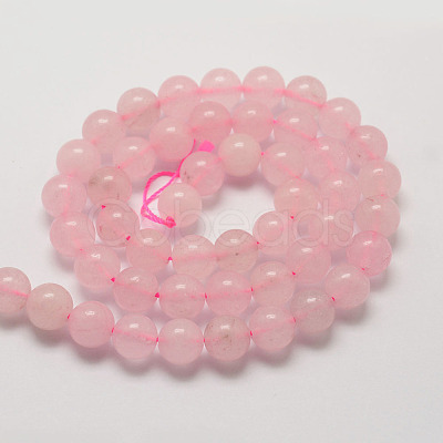 Natural Rose Quartz Bead Strands G-P281-02-12mm-1