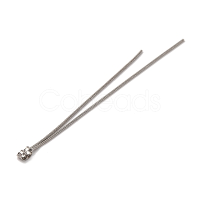 Brass Snake Chain Ear Nuts KK-G510-14P-1