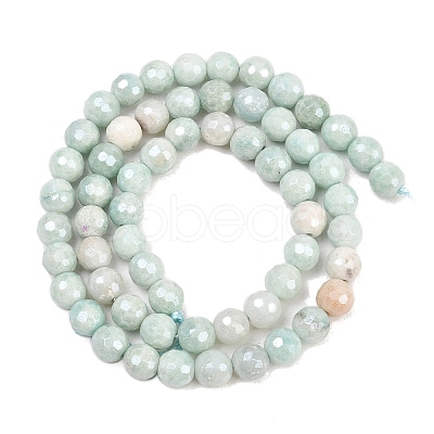 Natural Amazonite Beads Strands G-O164-02-6mm-1