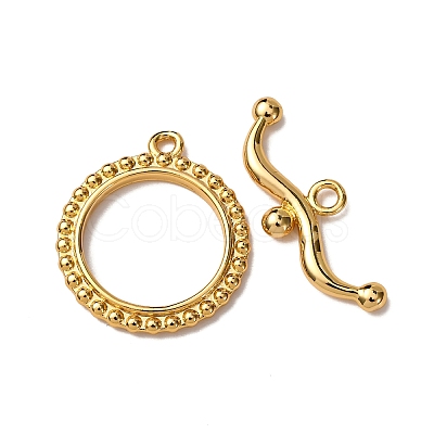 Brass Toggle Clasps KK-Z121-21G-1