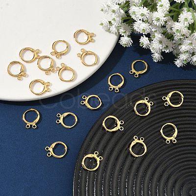 SHEGRACE Brass Leverback Earring Findings XGR0091G-88G-1