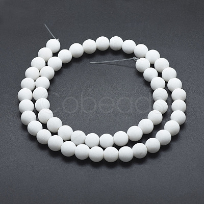 Natural Mashan Jade Beads Strands G-K245-01J-4mm-1