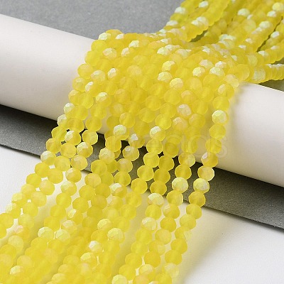 Imitation Jade Glass Beads Strands EGLA-YW0003-19B-14-1