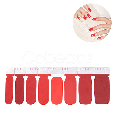 Solid Color Full Cover Best Nail Stickers MRMJ-T039-01R-1