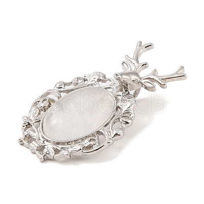 Natural Quartz Crystal Pendants G-A226-02P-06-1