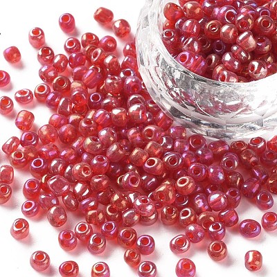 6/0 Round Glass Seed Beads SEED-US0003-4mm-165-1