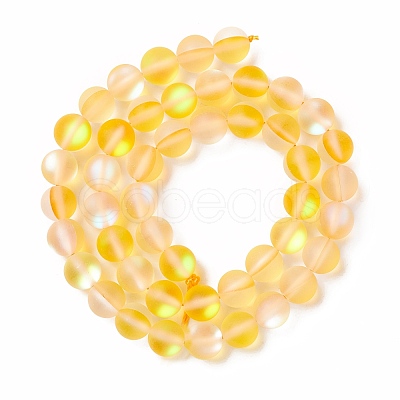 Synthetic Moonstone Beads Strands G-E573-01B-02-1