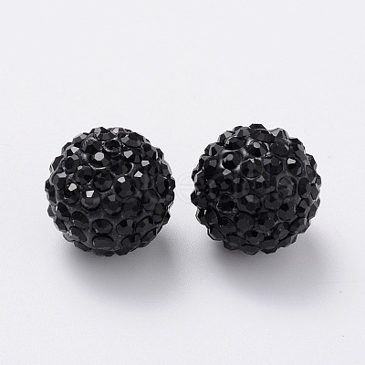 Grade A Rhinestone Pave Disco Ball Beads RB-Q105-11-1