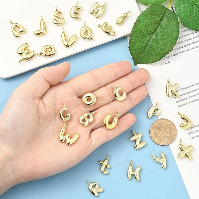 26Pcs 26 Styles Brass Pendants KK-YW0002-97-1