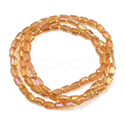 Electroplate Glass Beads Strands EGLA-D031-01S-1