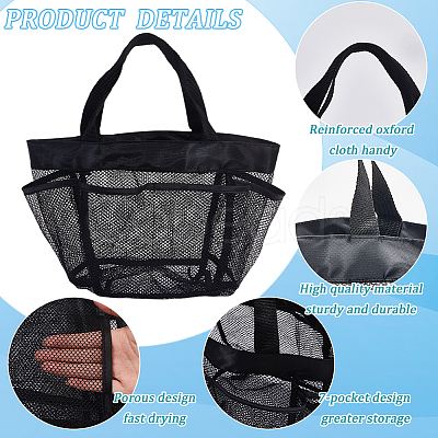 Rectangle Polyester Sandbeach Tote Bags ABAG-WH20014-01-1