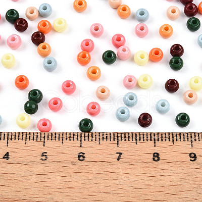 Baking Paint Glass Seed Beads SEED-N007-02E-1