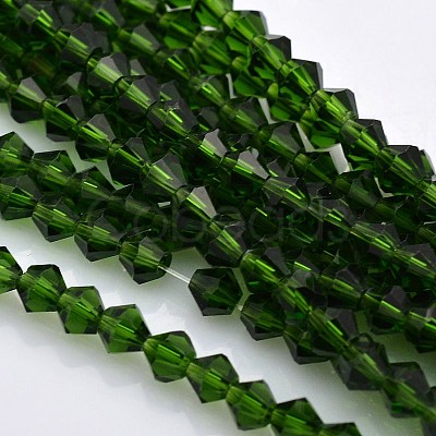 Faceted Bicone Glass Beads Strands LS-X-EGLA-P017-4mm-11-1