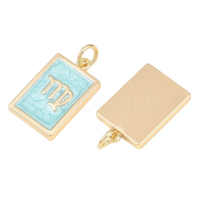 Brass Enamel Pendants KK-CBA62C2-01D-1