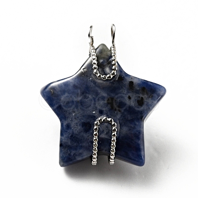 Natural Sodalite Pendants G-D473-03P-02-1