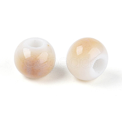 Bright Glazed Porcelain Beads PORC-D300-A16-1