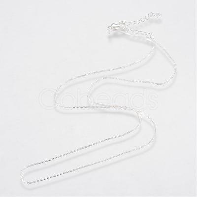 Brass Box Chains Necklaces MAK-R014-S-1