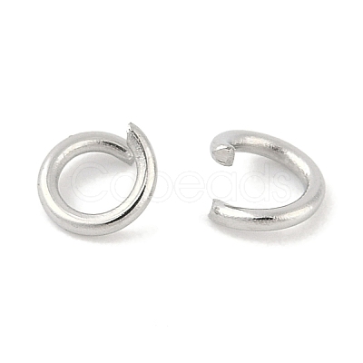 Tarnish Resistant 304 Stainless Steel Open Jump Rings X-STAS-R049-4x0.7mm-1