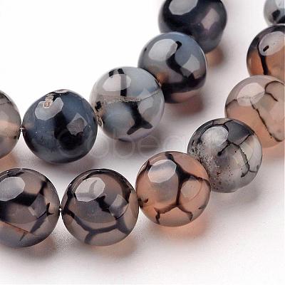 Natural Dragon Veins Agate Beads Strands G-D845-03-10mm-1