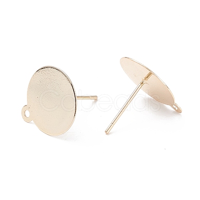 Rack Plating Brass Stud Earring Findings LS-KK-F829-03A-G-1