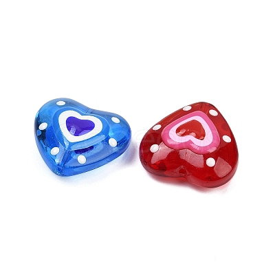 Handmade Lampwork Beads Strands LAMP-R004-06B-01-1