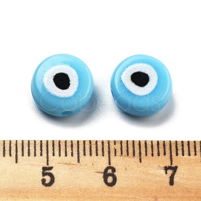 Opaque Printed Acrylic Beads LS-OACR-G038-04E-1