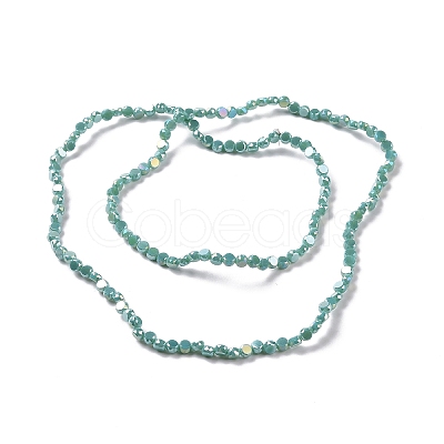 Electroplate Glass Beads Strands GLAA-E036-03A-1