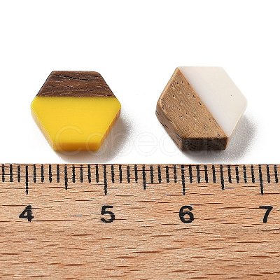 Resin and Walnut Cabochons CRES-R460-01-1