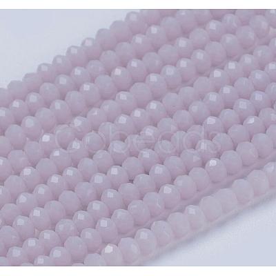 Opaque Solid Color Glass Bead Strands X-GLAA-F076-A12-1