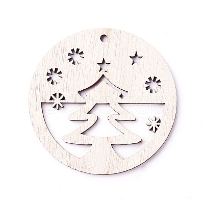 Undyed Wood Big Pendants LS-WOOD-F007-03-1