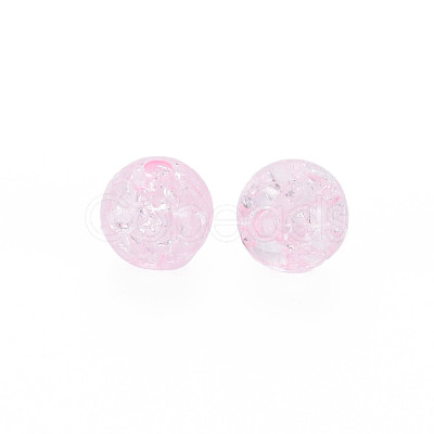 Transparent Crackle Acrylic Beads MACR-S373-66-N02-1