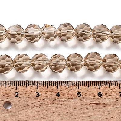 Transparent Glass Bead Strands GLAA-G013-10mm-90-1