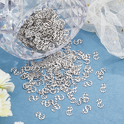 300Pcs 304 Stainless Steel Pendants STAS-UN0022-78-1