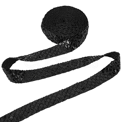 12.5 Yards Ployester Elastic Sequin Trimmings OCOR-AR0001-75B-1