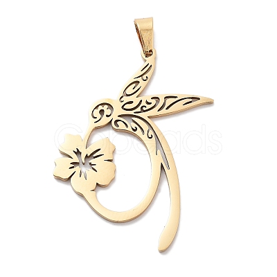 304 Stainless Steel Pendants Ion Plating(IP) STAS-U030-11G-1